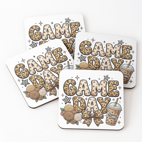 Item preview, Neutral Leopard Game Day Aesthetic Sports Season Typography designed and sold by raedattia.
