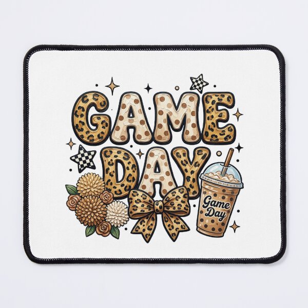 Item preview, Neutral Leopard Game Day Aesthetic Sports Season Typography designed and sold by raedattia.