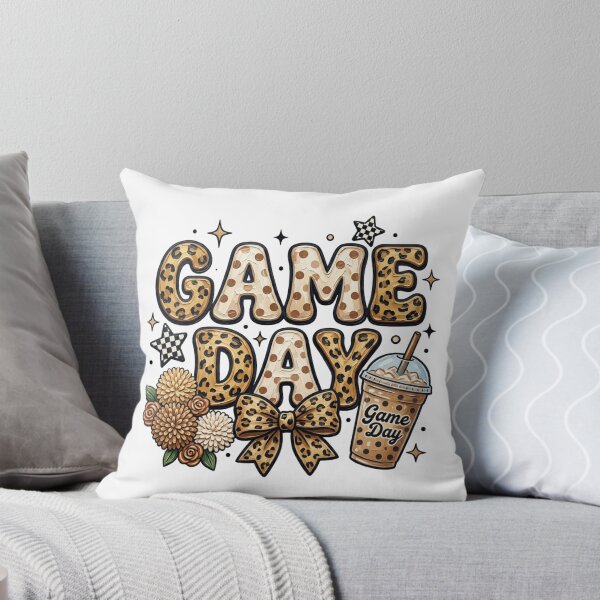 Item preview, Neutral Leopard Game Day Aesthetic Sports Season Typography designed and sold by raedattia.