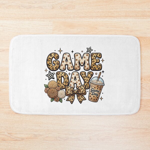 Item preview, Neutral Leopard Game Day Aesthetic Sports Season Typography designed and sold by raedattia.