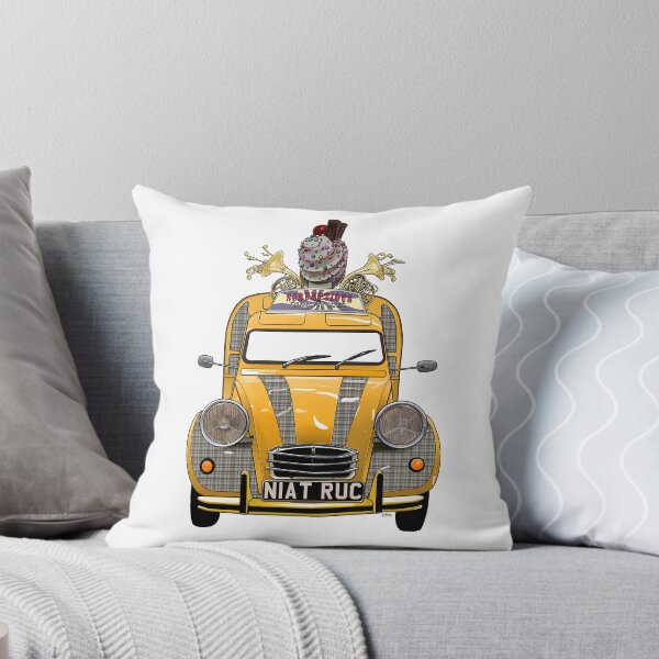 Item preview, Angelic French ice cream van in yellow with heaven's dress tartan, hand drawn designed and sold by Theoldgirl900.