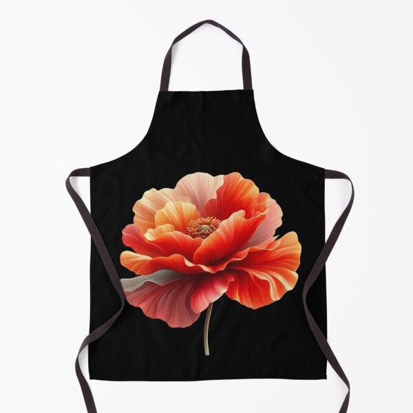 Item preview, Vibrant Red Flower on Black designed and sold by Munsonlookfor.