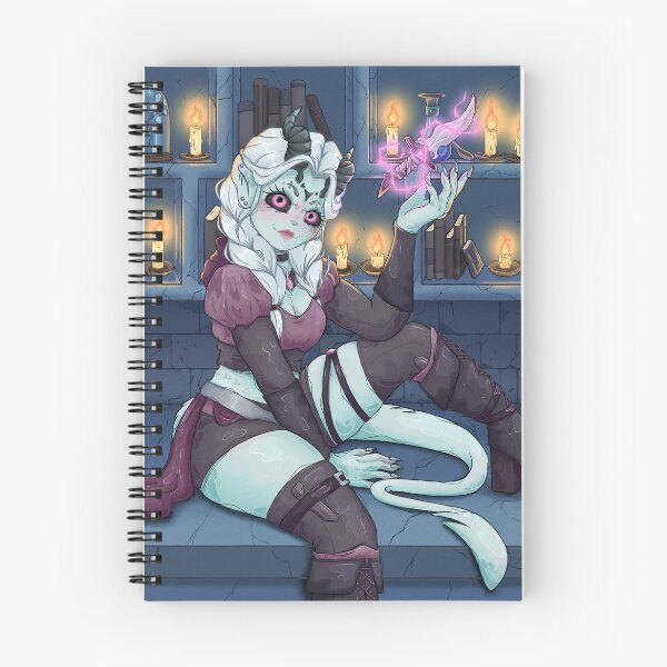 Item preview, Light Teal Rogue Arcane Trickster Tiefling designed and sold by TinyKatCreative.