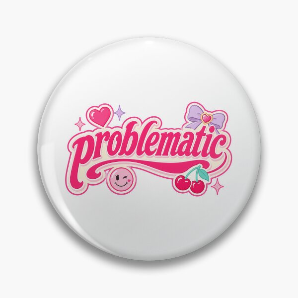 Item preview, Problematic Cute Girly Typography Design designed and sold by RedCircleArt.