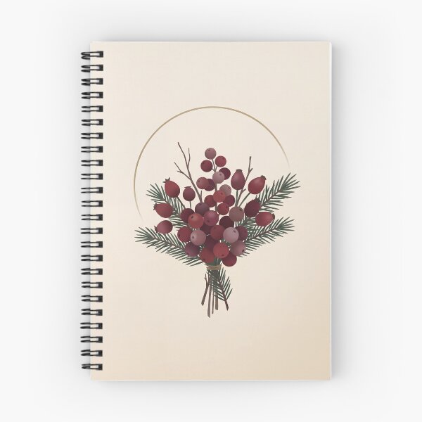 Item preview, Burgundy Winter Berries and Spruce Gathered Posy designed and sold by Slow Horizon.