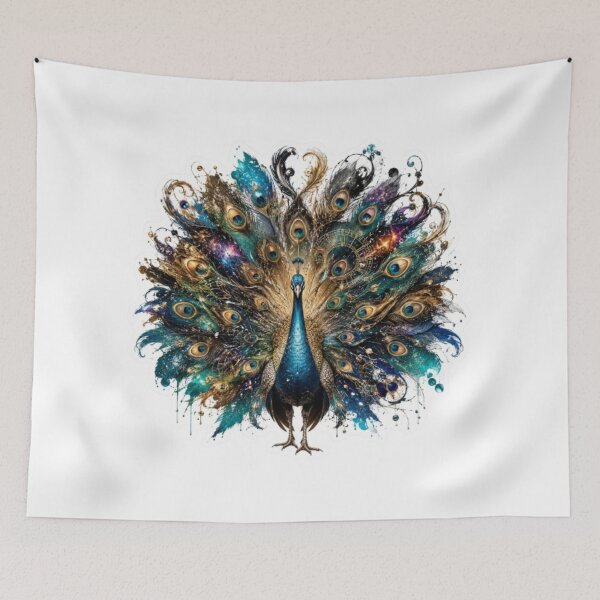 Item preview, Celestial Peacock in Cosmic Bloom designed and sold by Snurly.