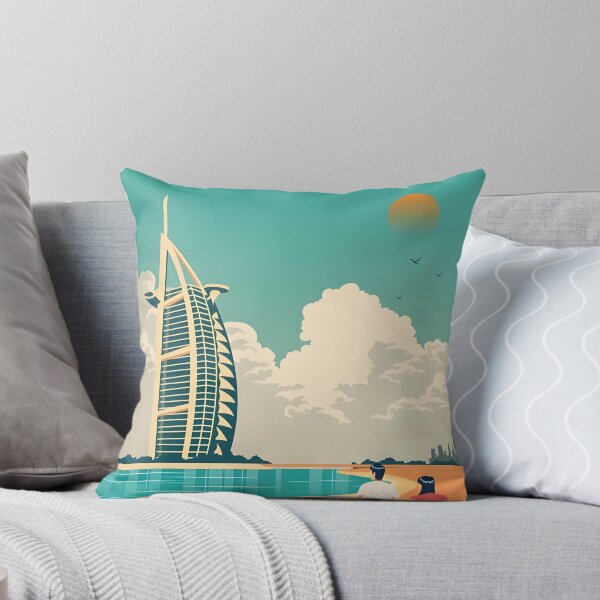 Item preview, Retro Dubai Landmarks Poster  designed and sold by RogahnModesta.