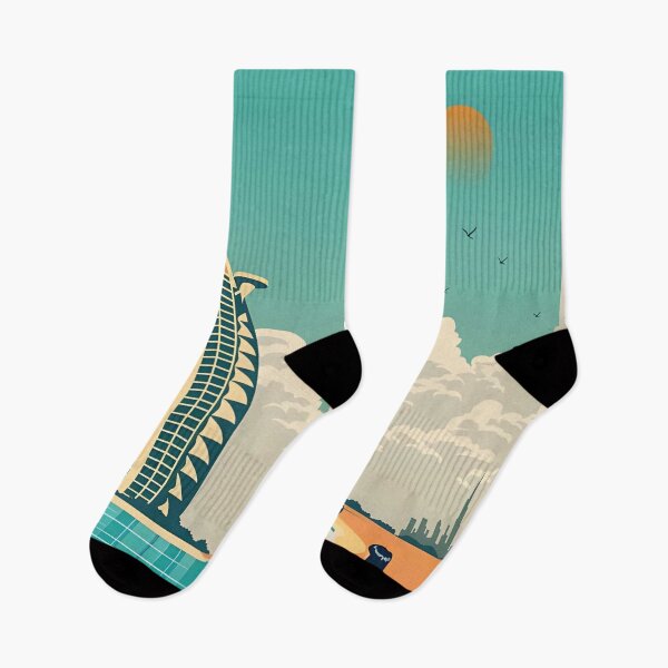 Item preview, Retro Dubai Landmarks Poster  designed and sold by RogahnModesta.
