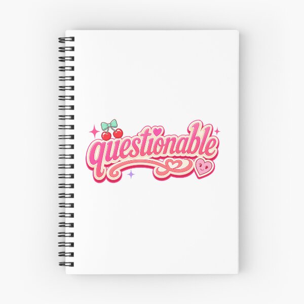 Item preview, Questionable Cute Girly Typography Design designed and sold by RedCircleArt.