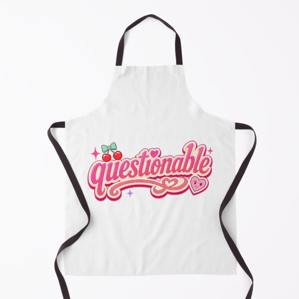 Item preview, Questionable Cute Girly Typography Design designed and sold by RedCircleArt.
