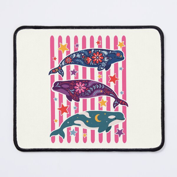 Item preview, Beluga Whales Summer Coastal Beach Vacation Floral designed and sold by Y-Vibes.