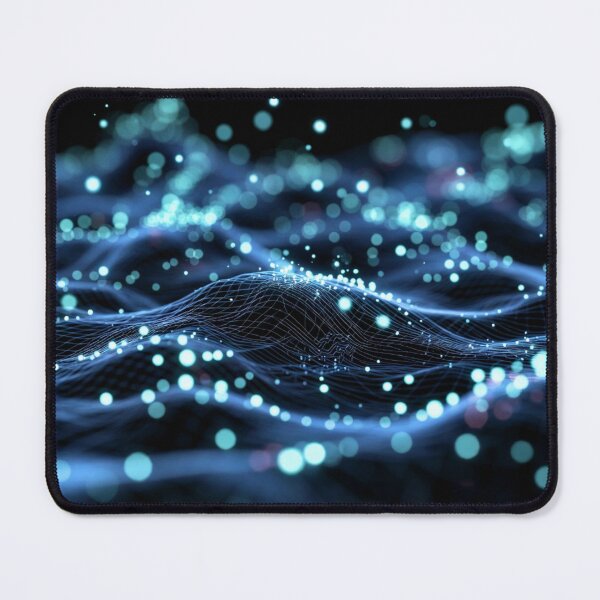 Item preview, Neon Cyan Cyber Wave Grid Background designed and sold by IntelliMindDesigns.
