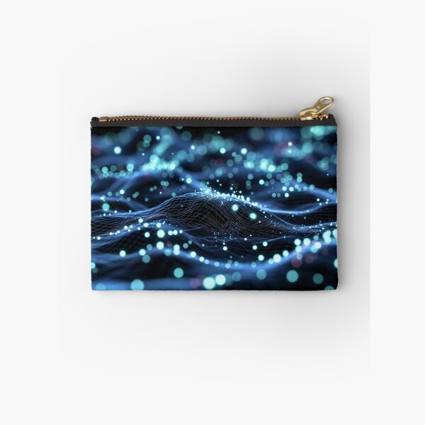 Item preview, Neon Cyan Cyber Wave Grid Background designed and sold by IntelliMindDesigns.