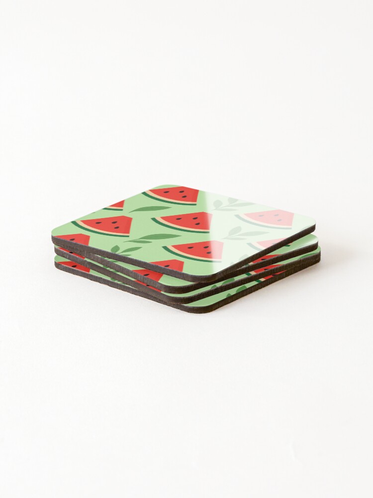 Thumbnail 4 of 5, Coasters (Set of 4), Watermelon Pattern designed and sold by Buffor.