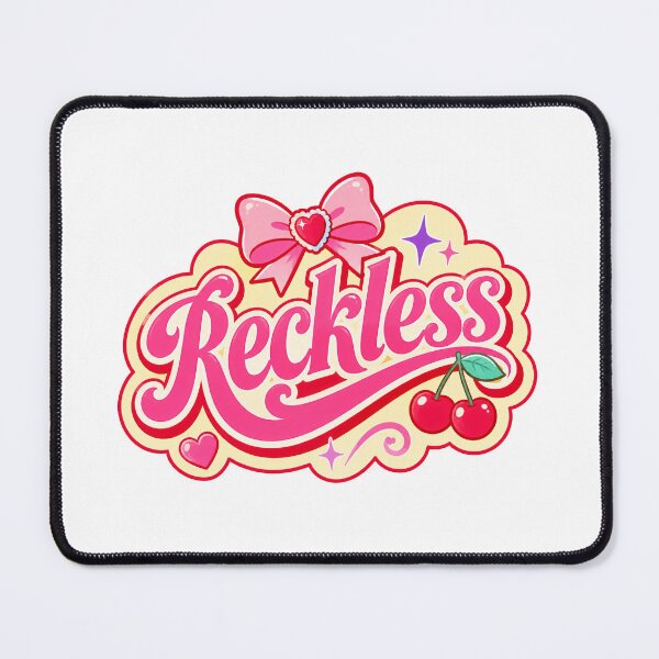 Item preview, Reckless Cute Girly Typography Design designed and sold by RedCircleArt.