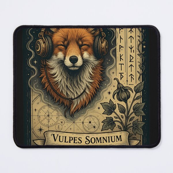 Item preview, Content Fox Listening to Audio Gear Illustratio designed and sold by Manningh7.