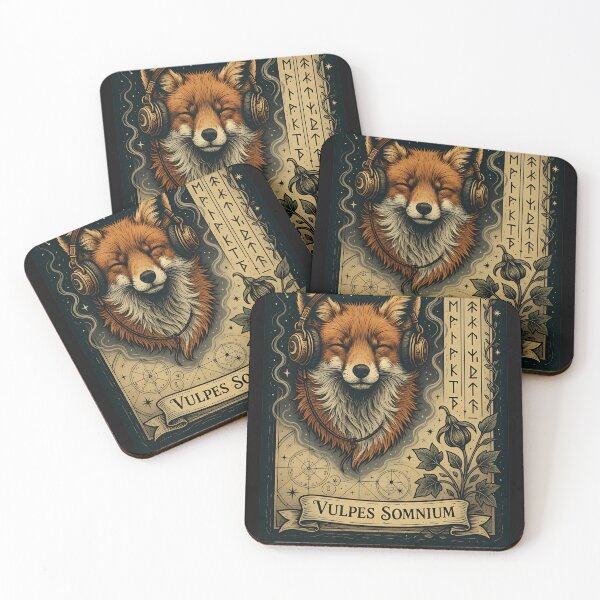 Item preview, Content Fox Listening to Audio Gear Illustratio designed and sold by Manningh7.