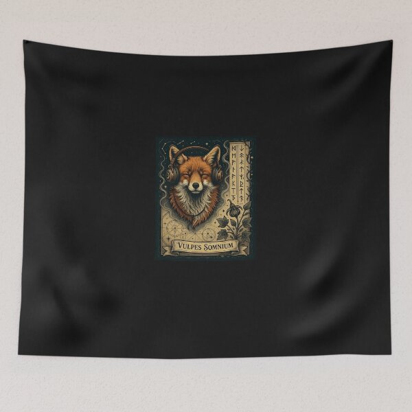 Item preview, Content Fox Listening to Audio Gear Illustratio designed and sold by Manningh7.