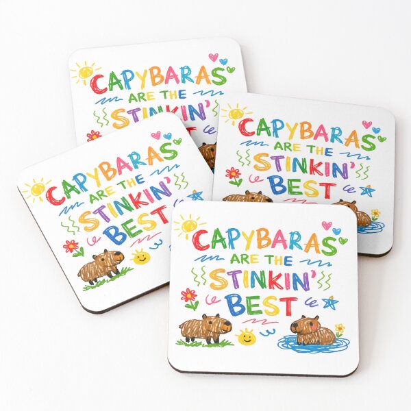 Item preview, Capybaras AreThe Stinking Best Cute Capybara designed and sold by RockFireMerch.