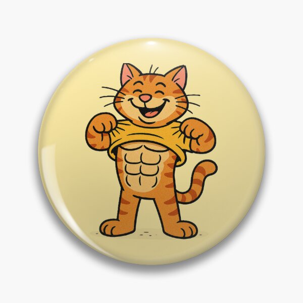 Item preview, Six Pack Kitty Funny Gym Cat – Abs Cat Lover Fitness Design, Funny Workout Gift designed and sold by AYACHI90.