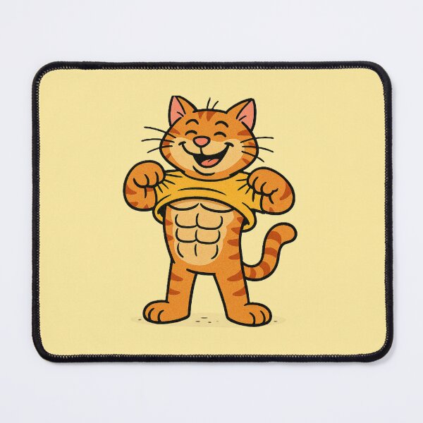 Item preview, Six Pack Kitty Funny Gym Cat – Abs Cat Lover Fitness Design, Funny Workout Gift designed and sold by AYACHI90.