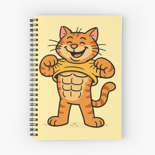 Item preview, Six Pack Kitty Funny Gym Cat – Abs Cat Lover Fitness Design, Funny Workout Gift designed and sold by AYACHI90.