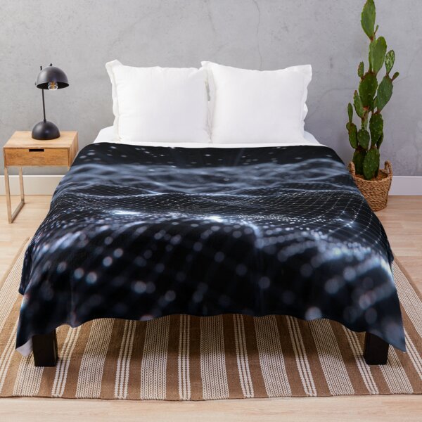 Item preview, Silver Wireframe Digital Wave Landscape designed and sold by IntelliMindDesigns.