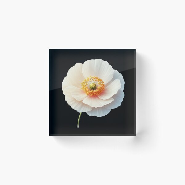 Item preview, Elegant White Poppy Blossom designed and sold by Munsonlookfor.