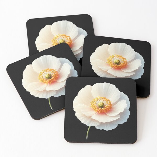 Item preview, Elegant White Poppy Blossom designed and sold by Munsonlookfor.
