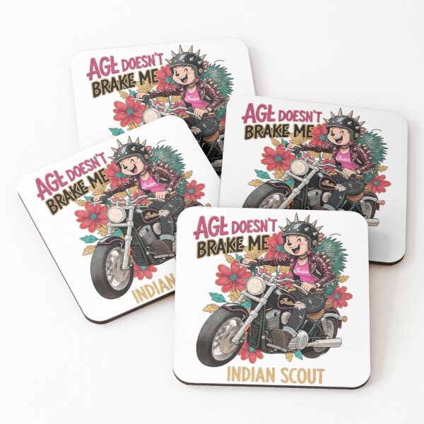 Item preview, AGE DOESN'T BRAKE ME - INDIAN SCOUT:   designed and sold by Hellulandia - no nää ny vaa o tämmöne.