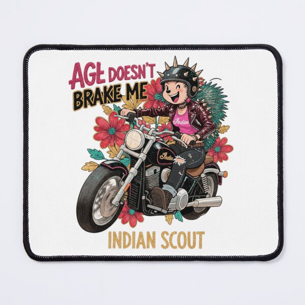 Item preview, AGE DOESN'T BRAKE ME - INDIAN SCOUT: designed and sold by Hellulandia - no nää ny vaa o tämmöne.