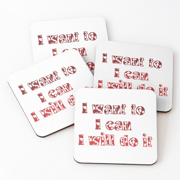 Item preview, I Want To, I Can, I Will Do It.  designed and sold by Dinasshop.