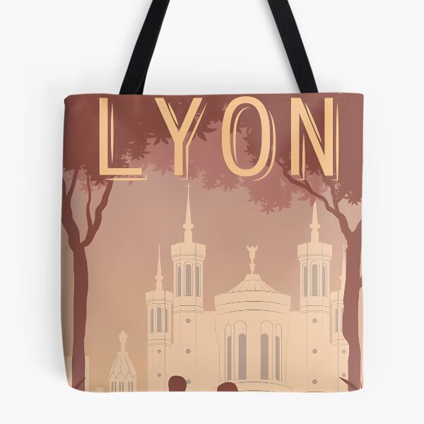 Item preview, Retro Lyon Landmark Poster  designed and sold by RogahnModesta.