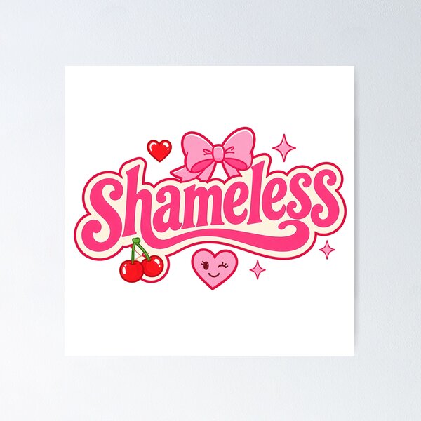 Item preview, Shameless Cute Girly Typography Design designed and sold by RedCircleArt.