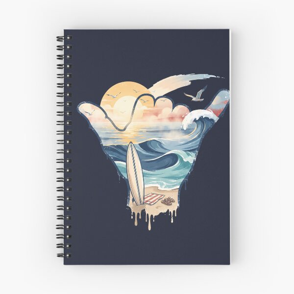 Item preview, USA Shaka Sunrise Surf Beach Waves designed and sold by MythicCotton.