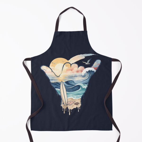 Item preview, USA Shaka Sunrise Surf Beach Waves designed and sold by MythicCotton.
