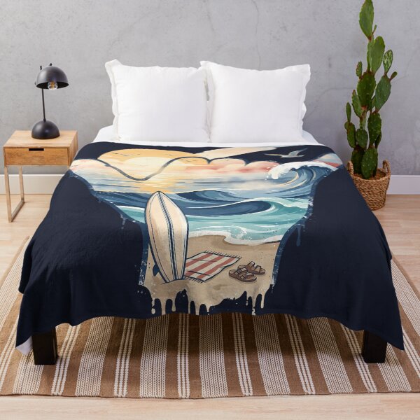 Item preview, USA Shaka Sunrise Surf Beach Waves designed and sold by MythicCotton.