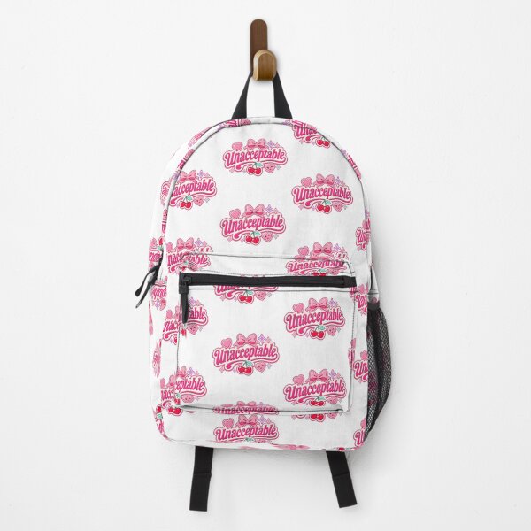 Item preview, Unacceptable Cute Girly Typography Design designed and sold by RedCircleArt.