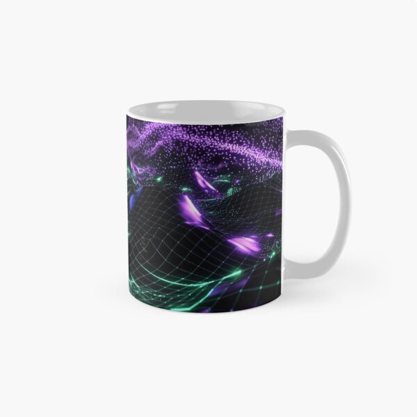 Item preview, Neon Green Purple Circuit Waves designed and sold by IntelliMindDesigns.