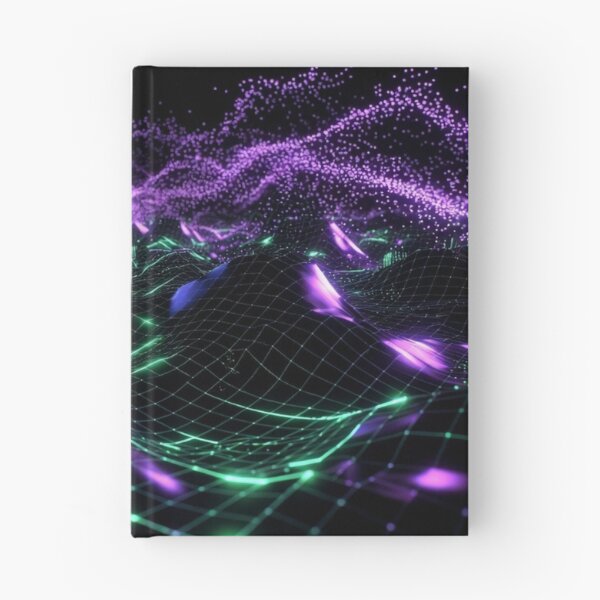 Item preview, Neon Green Purple Circuit Waves designed and sold by IntelliMindDesigns.