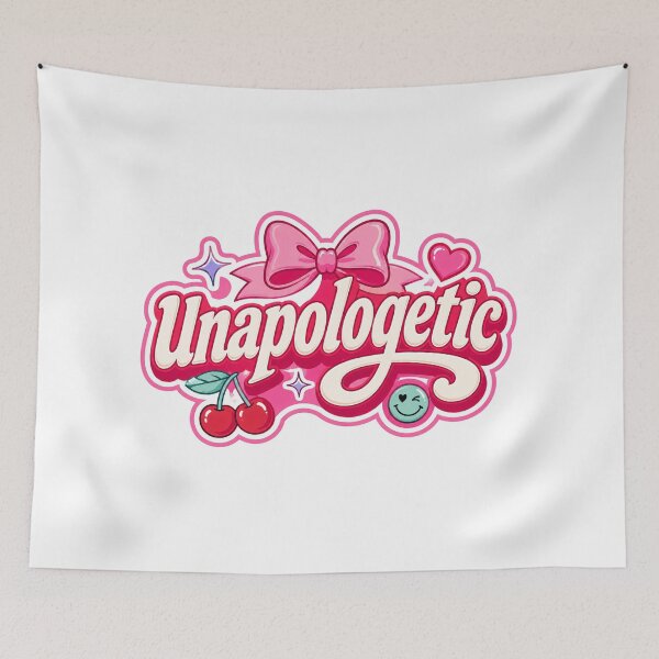 Item preview, Unapologetic Cute Girly Typography Design designed and sold by RedCircleArt.