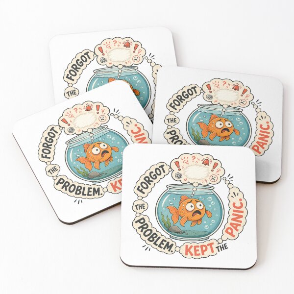 Item preview, Anxious Goldfish Panic and Overthinking Humor designed and sold by Gentlestate.
