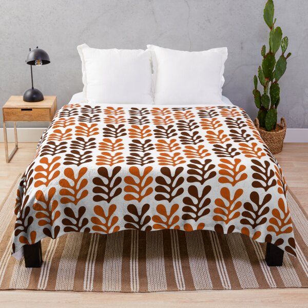 Item preview, Retro Mid Century Modern Leaf Pattern designed and sold by Jyoti Digital Artist.