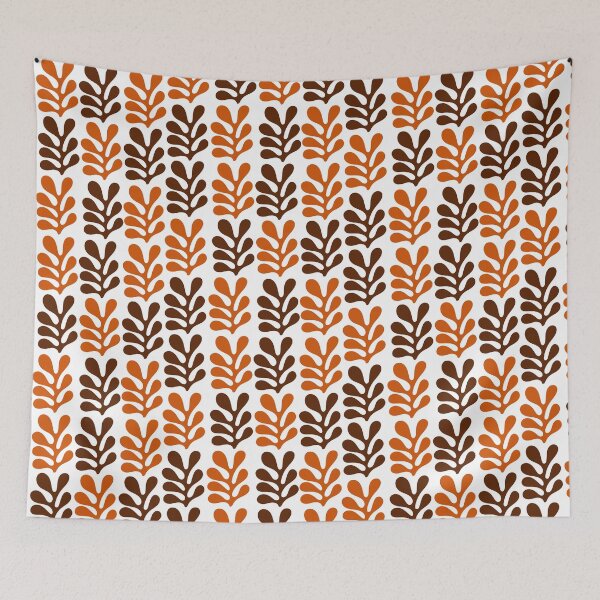 Item preview, Retro Mid Century Modern Leaf Pattern designed and sold by Jyoti-Quotes.