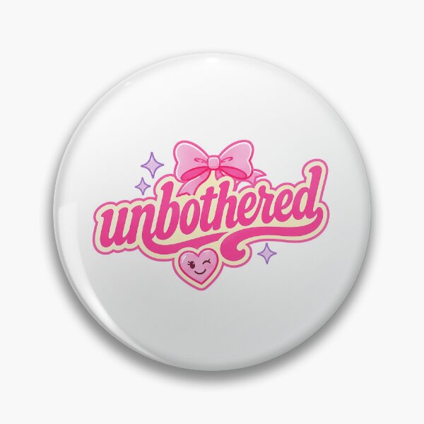 Item preview, Unbothered Cute Girly Typography Design designed and sold by RedCircleArt.