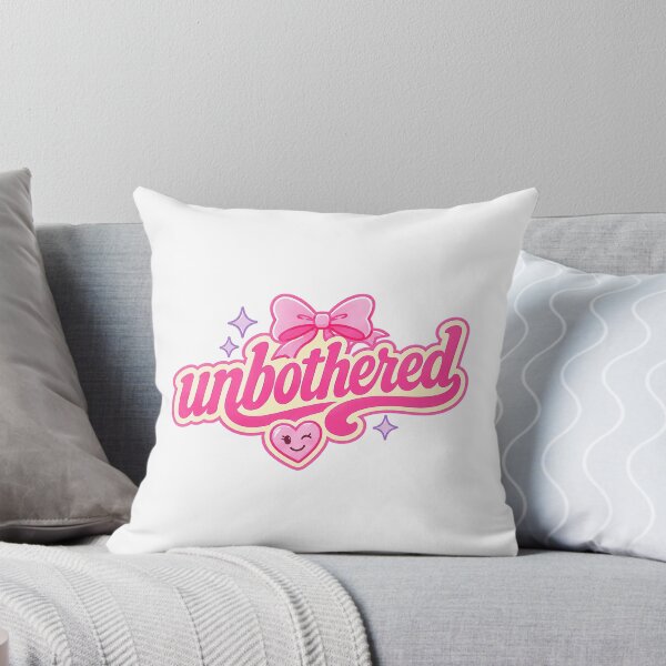 Item preview, Unbothered Cute Girly Typography Design designed and sold by RedCircleArt.