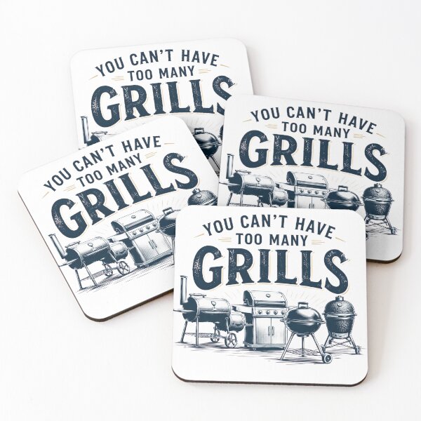 Item preview, You Can't Have Too Many Grills | Funny BBQ Pitmaster Barbecue Design designed and sold by bilal sibgui.