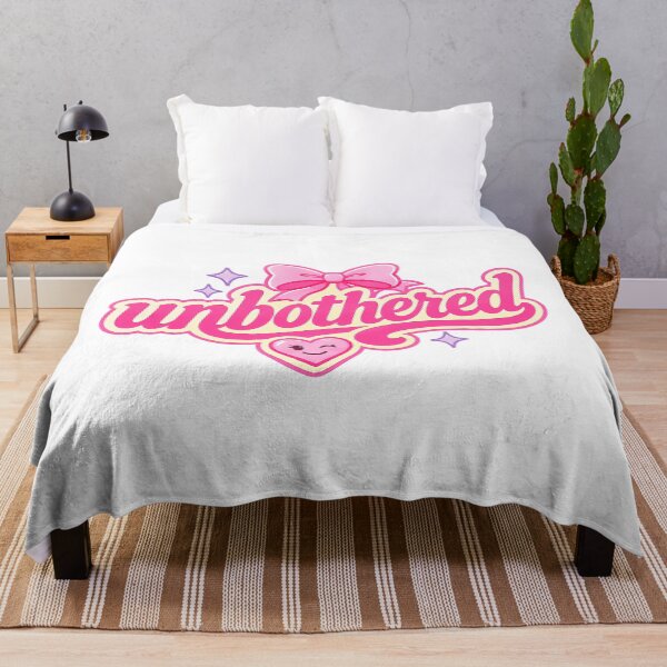 Item preview, Unbothered Cute Girly Typography Design designed and sold by RedCircleArt.