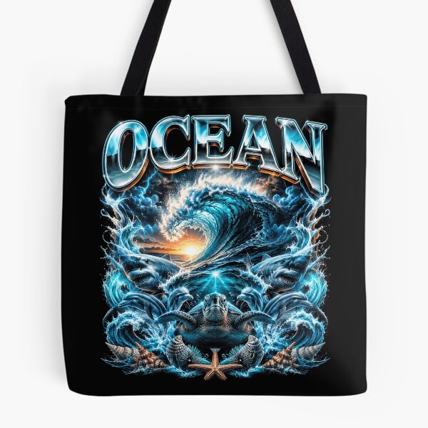 Item preview, Ocean Wildlife Retro Collage designed and sold by OceanBandwear.