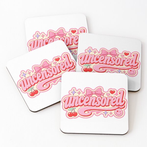 Item preview, Uncensored Cute Girly Typography Design designed and sold by RedCircleArt.